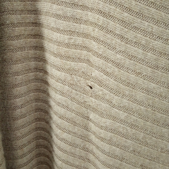 Free People We The Free Top People Lover Ribbed Long Sleeve Taupe XS Vegan Rayon - Picture 10 of 16